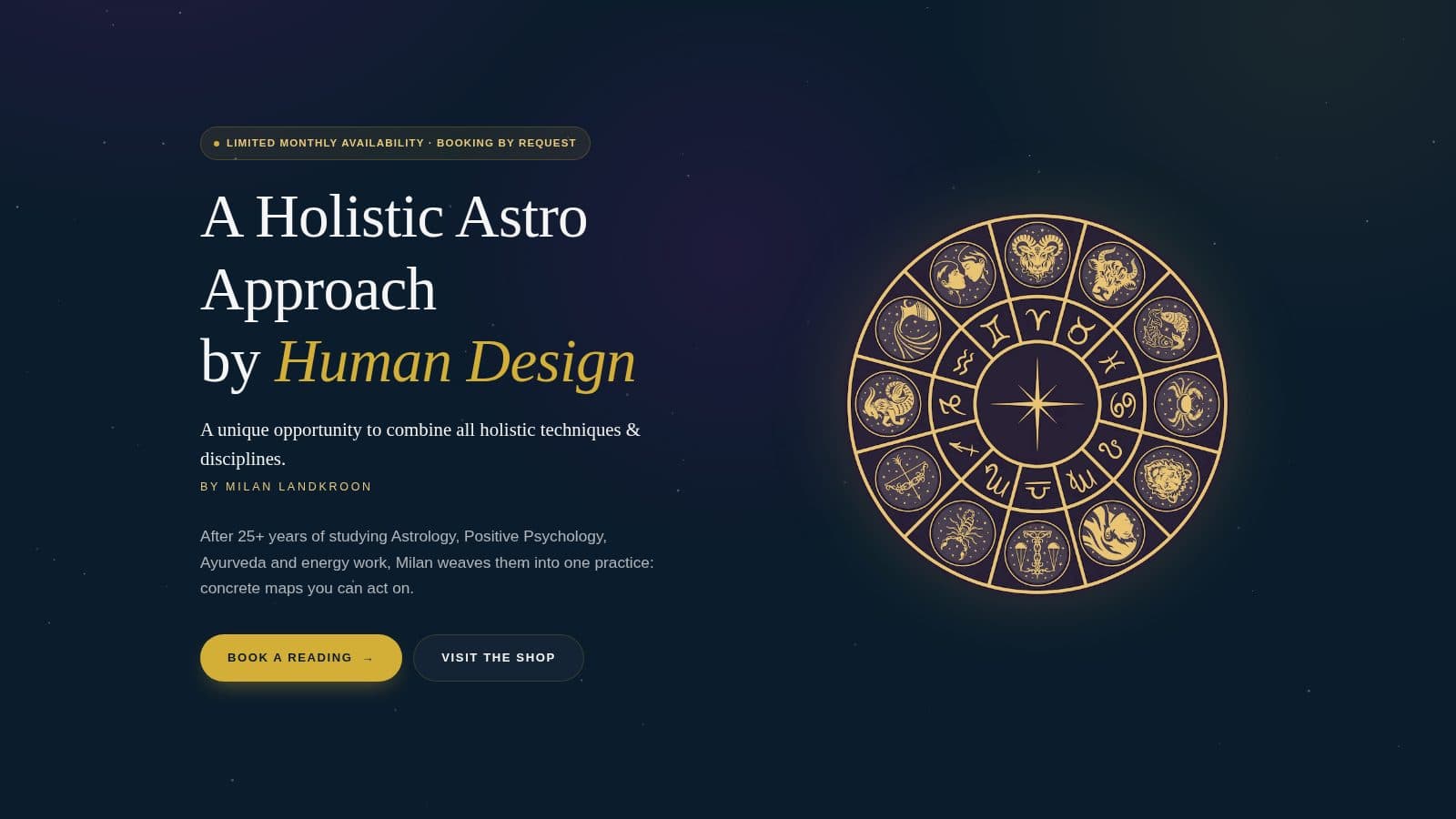 Homepage van Holistic Astro Approach